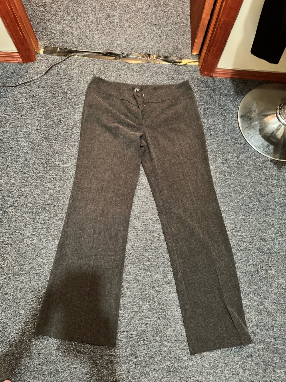 XOXO Black Trousers with Pink Lining Accent